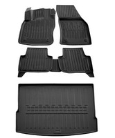 Gummimatten FußMatten Kofferraumwanne FüR VW Tiguan 2 AD Ab 2015-