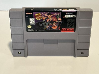 SNES Justice League Task Force Super Nintendo Cartridge Tested Working
