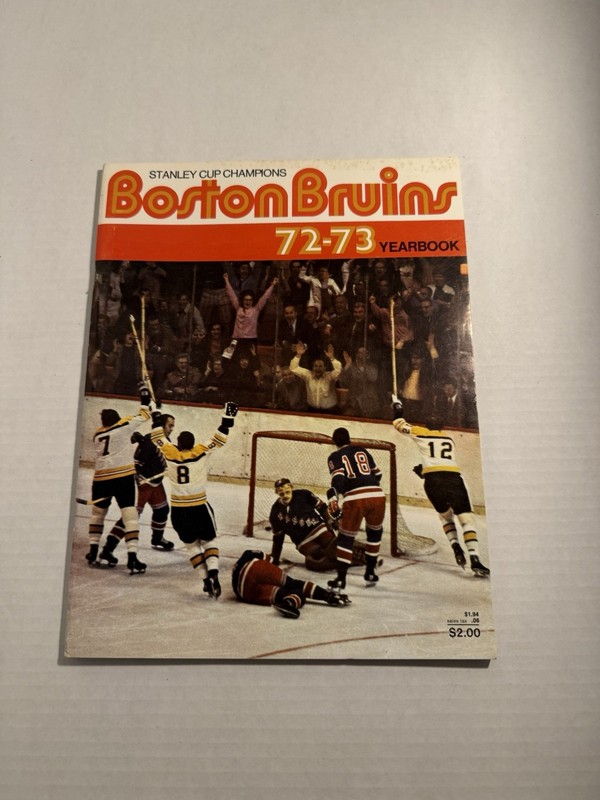 Vintage Boston Bruins 1972-73 Stanley Cup Champions Original Yearbook 