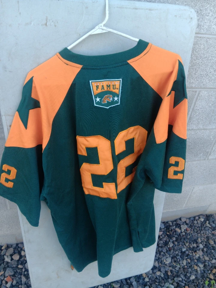 Camiseta Florida A&M #22 Coliseo 4XL NCAA Fútbol Cosida FAMU Negra Universidad 92 Foto 2 de 4