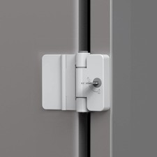 1 Pack Refrigerator Door Locks Double Button Adhesive Fridge Lock with 1