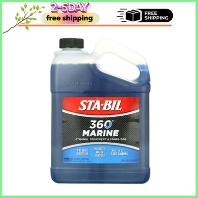 STA-BIL 360 Marine Ethanol Treatment & Fuel Stabilizer, 128 fl oz