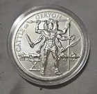 12 Labors of Hercules X Cattle of Geryon Coin 1 Troy Oz .999 Fine Silver Round