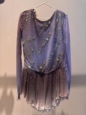 Girls Women Ice Skating Dress Rhinestone Figure Skating Competition Costume