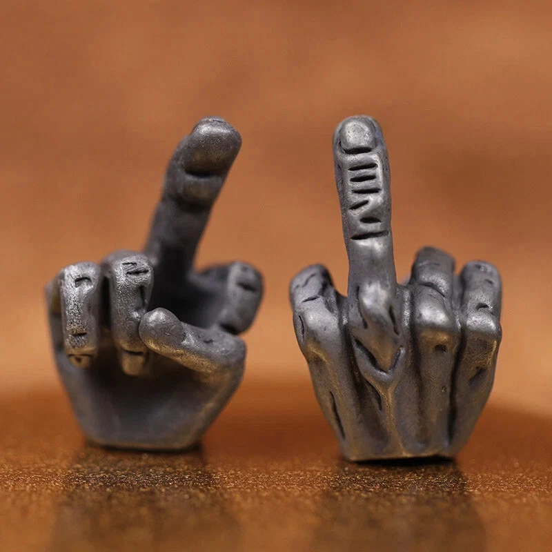 Cuchillo Paracord Negro EDC Dedo Medio Cordón Punk Latón Hágalo Usted Mismo Cuerda Colgante Foto 2 de 4