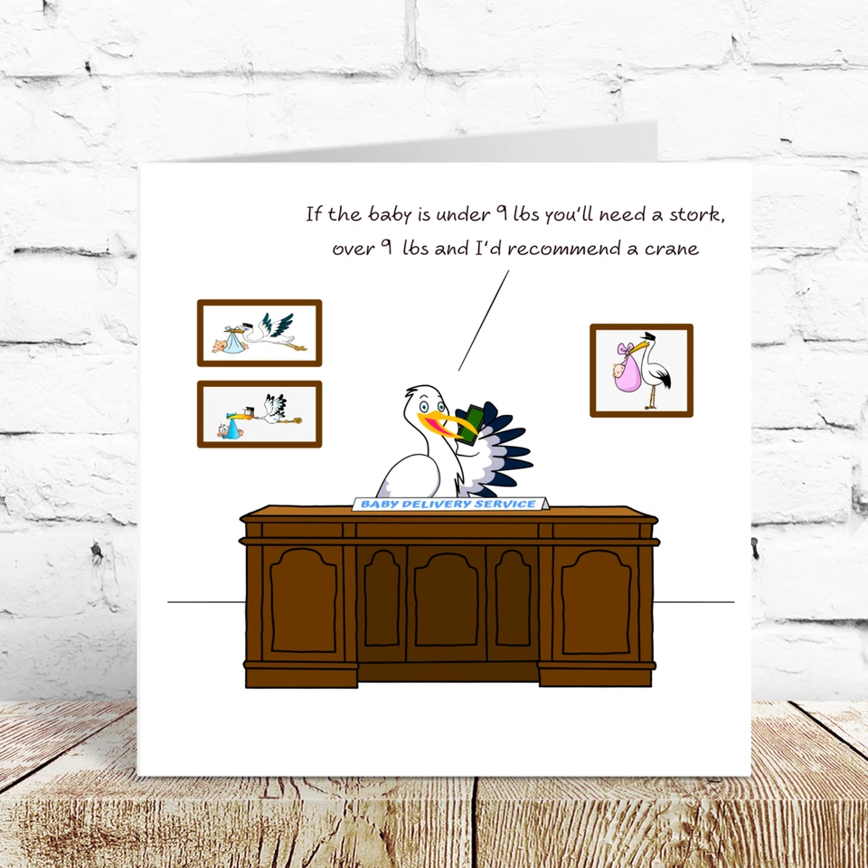 Funny New Baby Congratulations Card for New Parents Fun Humorous Pregnancy Card - Image 2 of 4