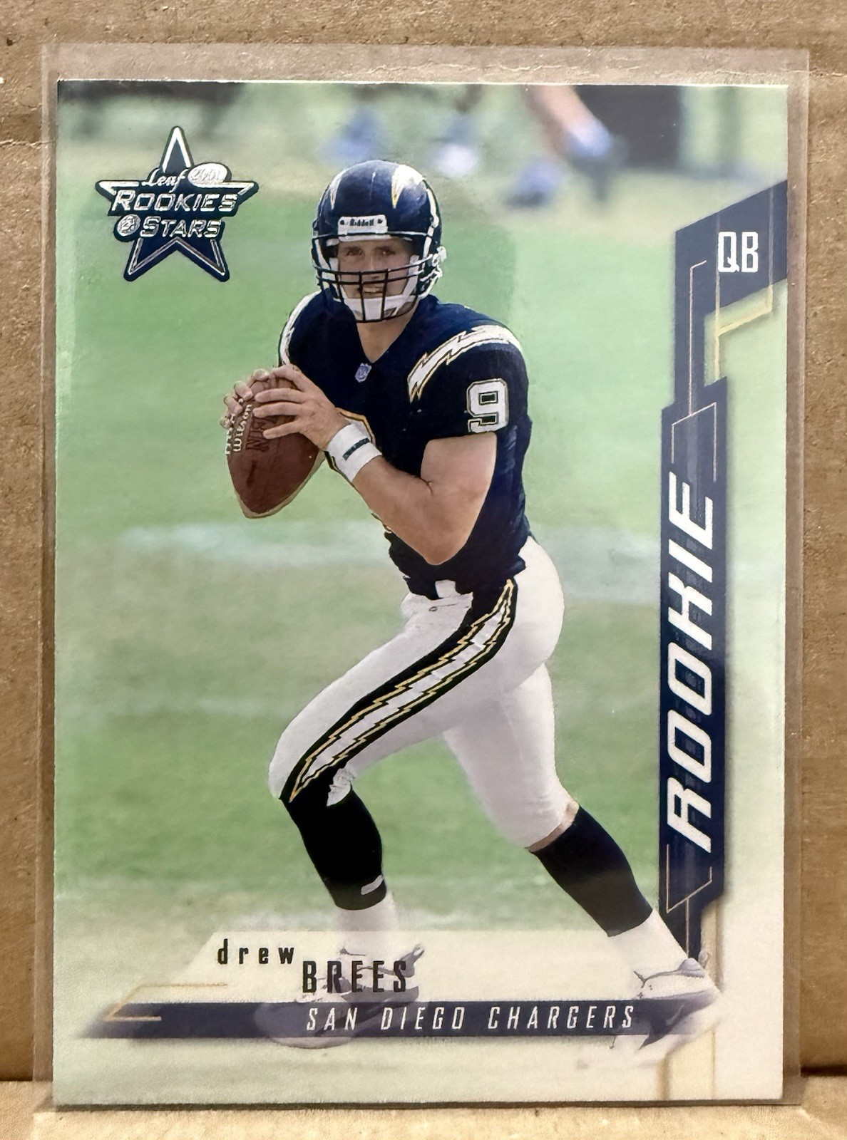 2001 Leaf Rookies & Stars - Rookie Drew Brees #202 (RC)