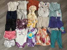 6 Month Baby Girl Clothing Lot, 21 Items, Carter s, Cat Jack, Wonder Nation