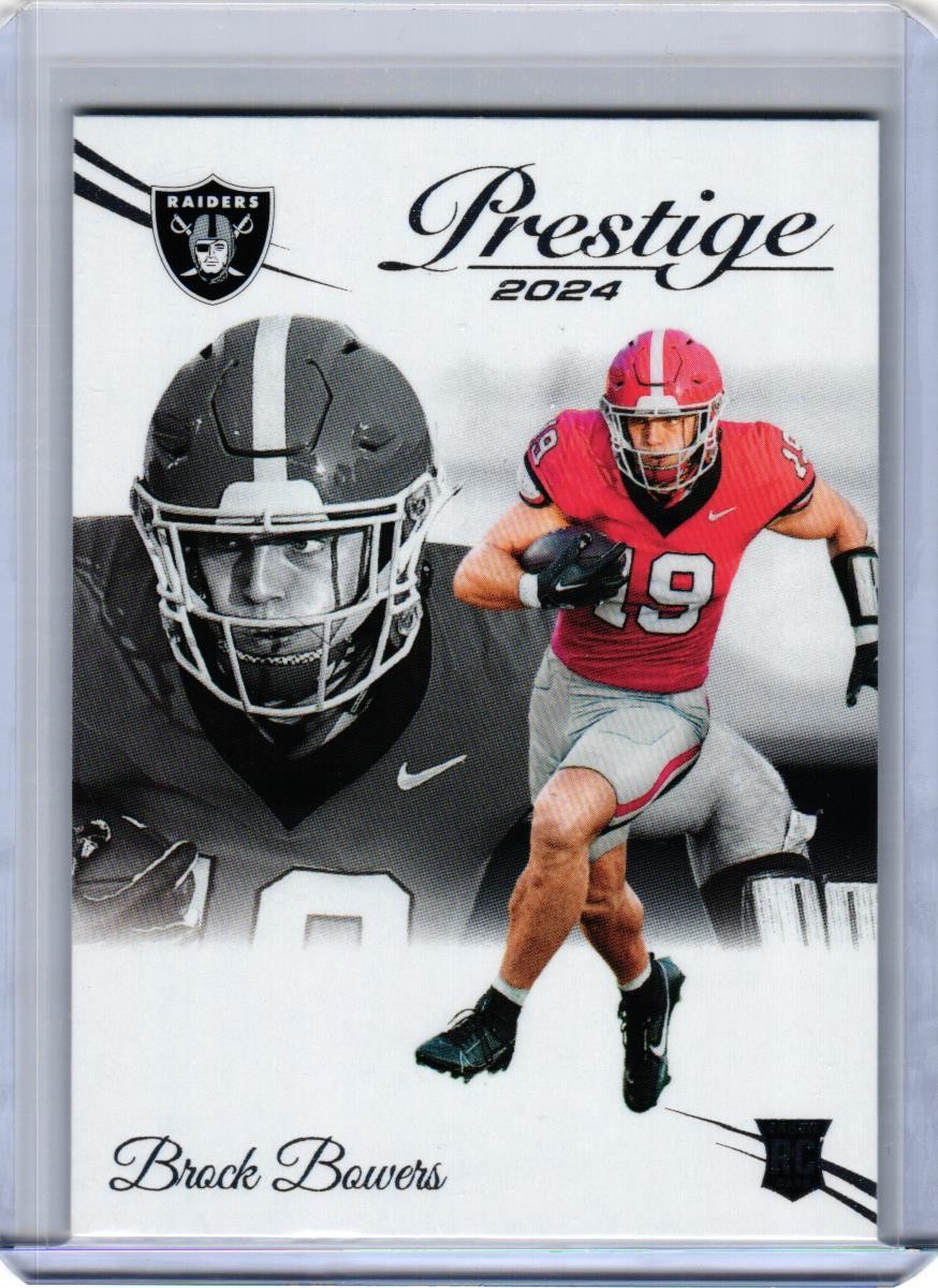 2024 Panini Prestige Brock Bowers #305 RC Las Vegas Raiders