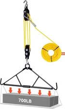 Deer Hanger, Elk Hoist Pulley Lift System with Gambrel, Hunting Game Hanging Kit