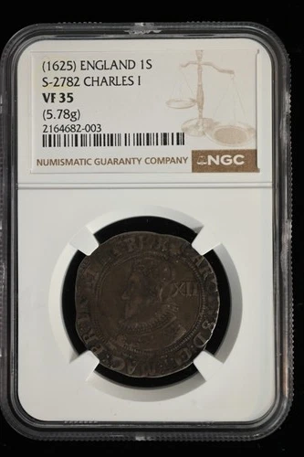1625 England. Shilling. NGC VF-35