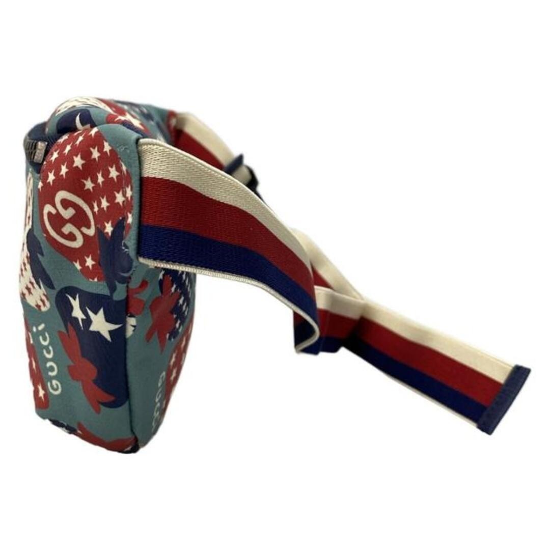 Gucci Kids Waist Pouch Belt Bag Light Blue Red Multi Used thumbnail 5