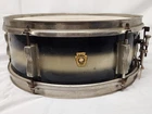 Vintage Early 1960s Pre Serial Ludwig Blue Silver Duco Pioneer Snare Drum 5x14