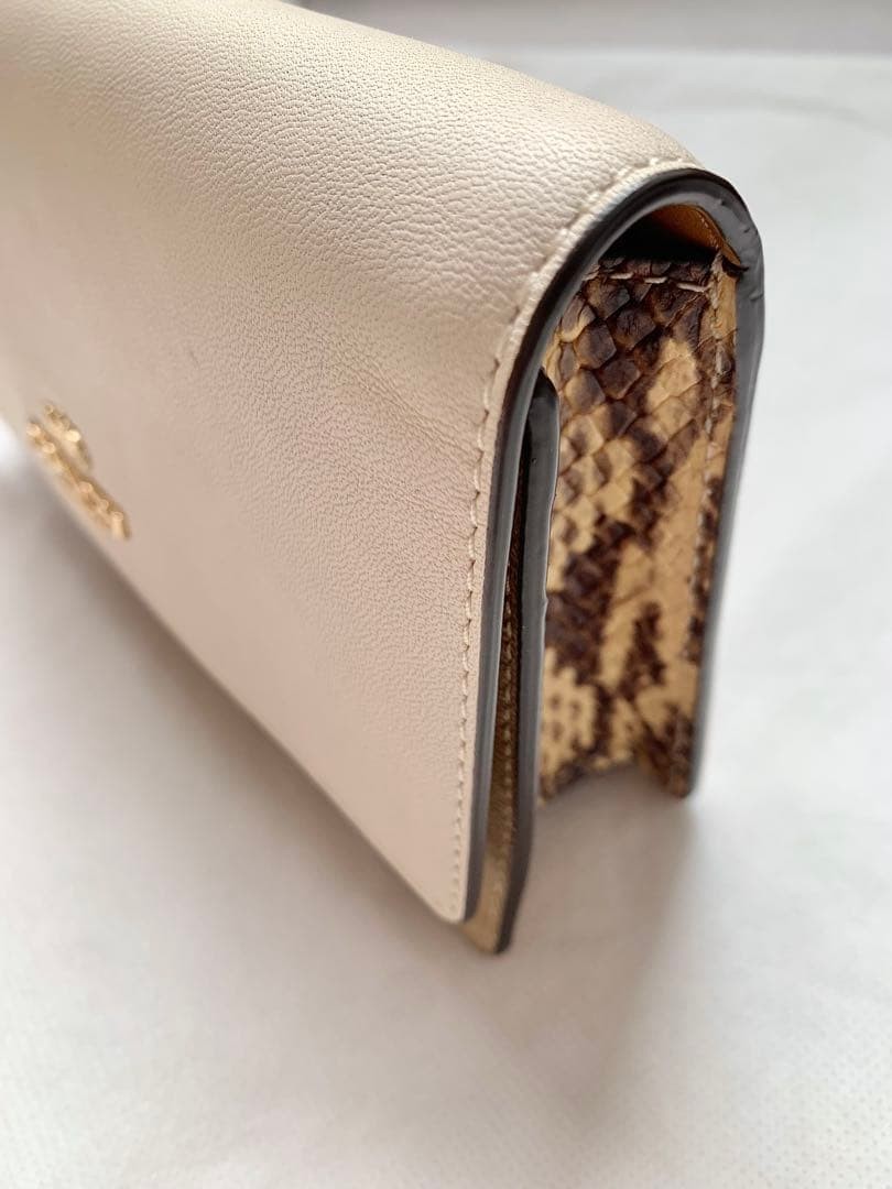 COACH Beige Python Chain Mini Shoulder Bag Unused… - image 4