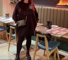 Women’s Sweatshirt Sequin Dress One Size Curvy