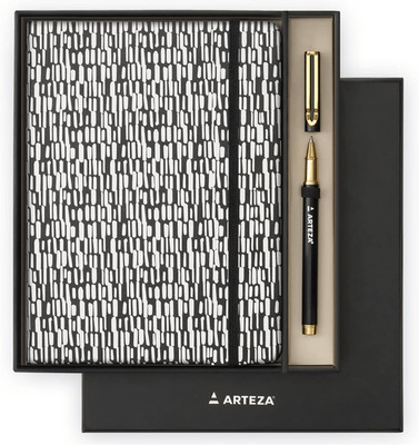 ARTEZA Journal Gift Set 6x8 Notebook 96 Pages Black Pen NEW