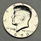 1970-D 40% silver BU Kennedy half dollar. Scarce key date. Exact coin shown #1