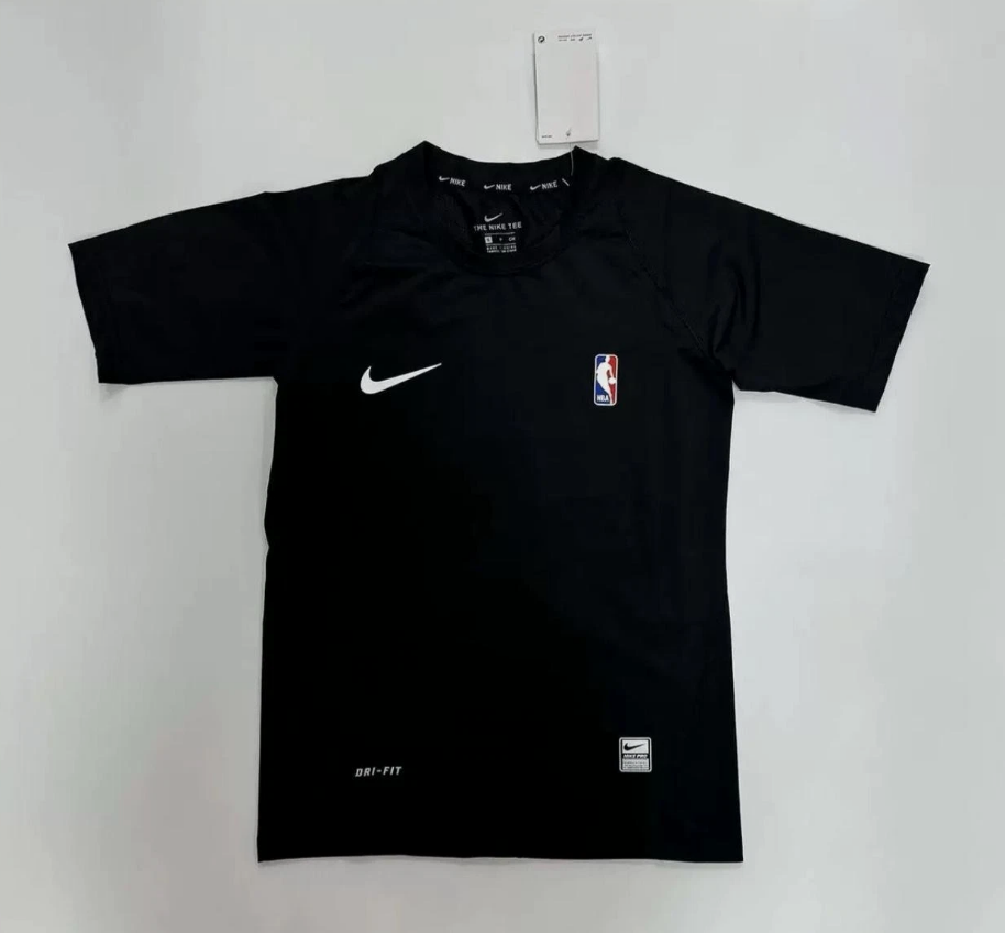 NIKE PRO NBA Compression TShirt - Black and White | eBay