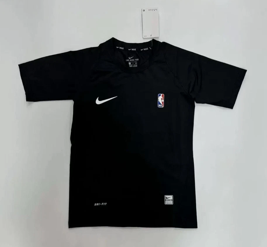 NIKE PRO NBA Compression TShirt - Black and White - Image 2 of 4