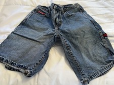 U.S. Polo Assn. Boys' Blue Denim Cargo Shorts 100 Cotton Size 14