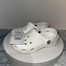 Crocs Kids' Classic Clogs - White/White Size J2