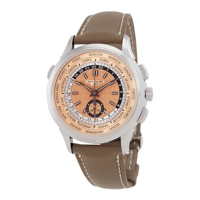Patek Philippe Complications World Time Automatic Rose Dial Men's Watch