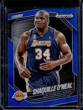 2024-25 Panini Prizm Black Shaquille O'Neal Legends Blue Prizm #/199 Lakers