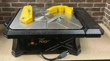 QEP 22700Q 700XT 3/4 HP Black Wet Tile Saw with 7 in. Blade & Table Extension