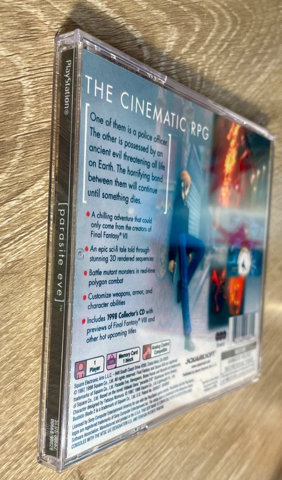 2 Disc Game Case Only - Parasite Eve - Playstation 1 - No Manual - Image 4 of 4