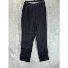 TRUSSARDI Women's Black Solid Tapered Trousers SZ 40 IT US 26/27