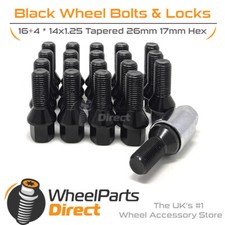 Radschrauben & Schl�sser (16+4) schwarz f�r BMW X5 [G05] 19-22 auf Aftermarket Felgen