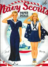 Reproduced Paper Dolls c2006; Navy Scouts, 9.5" x 11.5" NOS