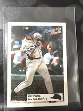 Mike Piazza Double Header Mini Insert 2003 Fleer #110 Los Angeles Dodgers