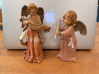 VTG FONTANINI ITALY RESIN  88 ANGEL MANDOLIN- 2000 HEAVENS BLESSINGS HOPE ANGEL
