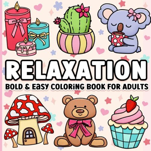 Coloring Book for Adults Relaxation: Bold and Easy - Picture 1 of 2