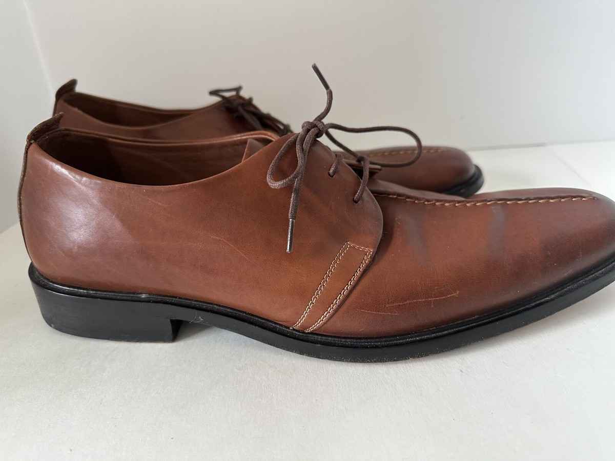 Cole Haan Mens Brown Leather Beckett Split Toe Oxford Dress Shoes Size 13M Cole Haan Becket Brown Leather Split Toe Dress Oxfords Men  main image 3
