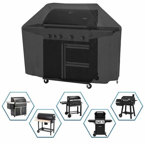 Housse de barbecue résistante imperméable barbecue à gaz fumeur barbecue patio jardin extérieur - Photo 10 sur 28