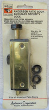 Vintage-1986-Andersen 35367 Auxiliary Security Lock Enhanced Patio Door Security