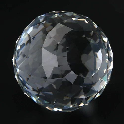 60/80mm Cut Crystal Sphere Prisms Glass Ball Faceted Gazing Suncatcher Crafts IS - Picture 8 of 10