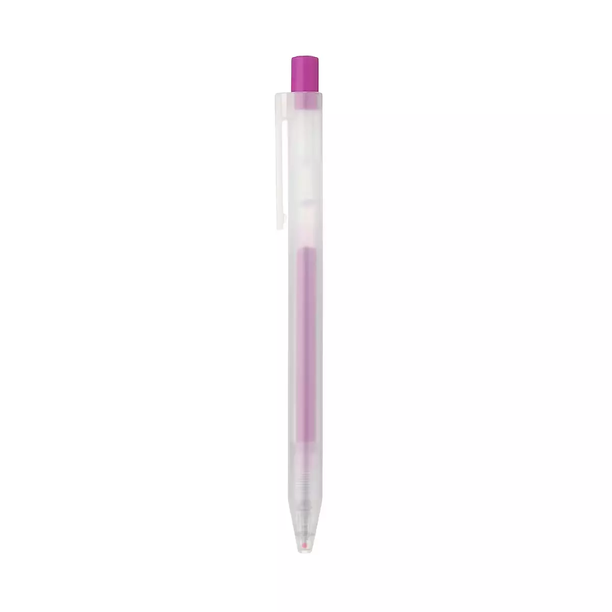 MUJI SMOOTH GEL INK BALLPOINT PEN KNOCK TYPE Purple 0.5MM
