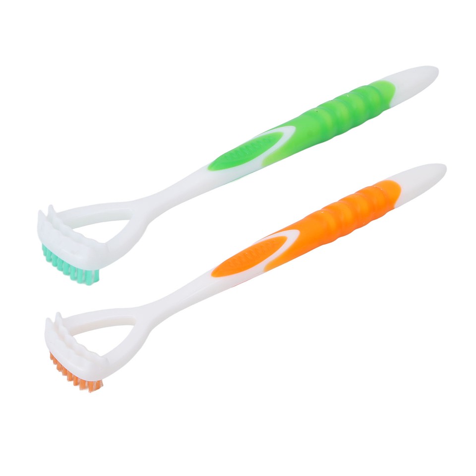 Tongue Scraper Flexible Safe Long Handle Tongue Cleaner Brush Oral