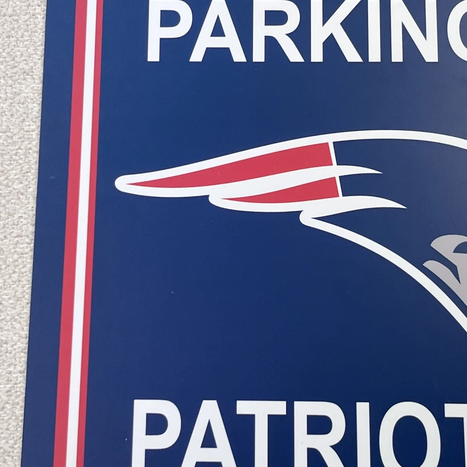 New England Patriots LOGO 12 x 18 PARKING SIGN ! FAST SHIPPING ! - Image 4 of 4