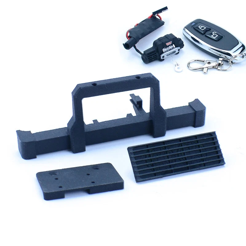 Cabrestante eléctrico parachoques delantero coche de escalada 1/18 para pieza sobre orugas Traxxas TRX4-M RC Foto 3 de 4