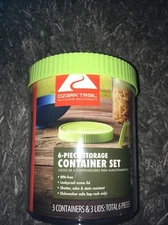 New Ozark Trail Outdoor Equipment 6-Piece Camping Storage Container Set