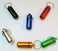 Schl&uuml;sselanh&auml;nger wasserdicht Geocaching Versteck Micro Tablettendose Pillendose