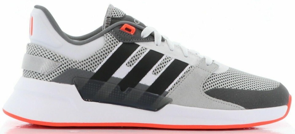 adidas Run 90s Grey Solar Red for Sale | Authenticity Guaranteed