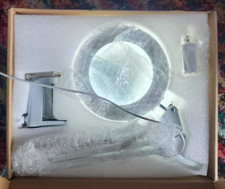 Magnifier LED Lamp 10x Magnifying Glass Desk Light Reading Lamp With Base Clamp