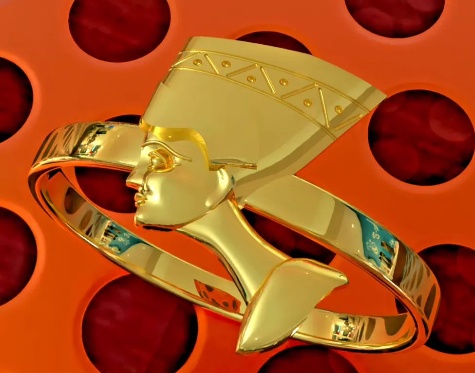 Queen nefertiti cheap gold ring