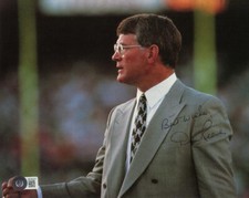 DAN REEVES SIGNED AUTOGRAPHED 8x10 PHOTO DENVER BRONCOS HEAD COACH BECKETT BAS