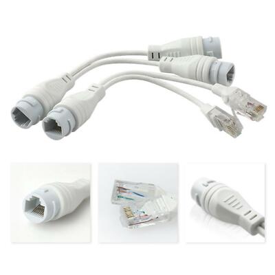 Waterproof IP PoE Splitter RJ45 Ethernet Adapter For CCTV Network Camera  NVR PC UK